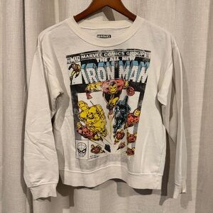 Marvel Comics Iron Man White Sweatshirt